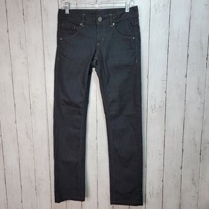 Athleta Frontier Jeans Women’s Size 2 Petite Black Dark Wash Low-Rise 265830.